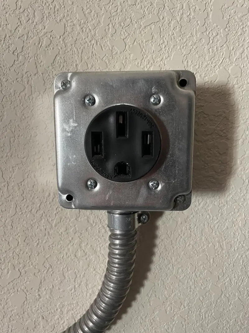NEMA 14-50 outlet installed for Electrical Panel Upgrade in Durand